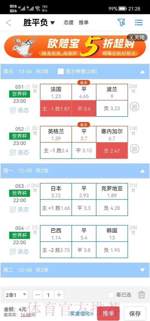 安卓官方平台世界杯盘口详解 安卓官方平台世界杯盘口详解